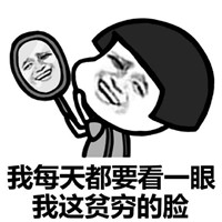 可爱搞笑贫穷蘑菇头系列微信表情包下载