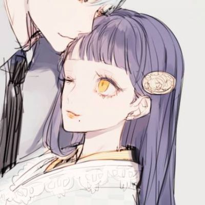 甜美暖心微信二次元情侣头像下载