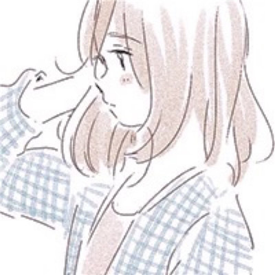 唯美手绘风格微信二次元情侣头像下载