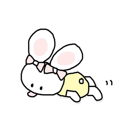 可爱简笔画风格小兔子微信头像下载