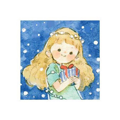 可爱激萌圣诞卡通女生系列微信头像下载