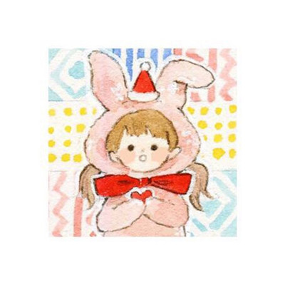 可爱激萌圣诞卡通女生系列微信头像下载