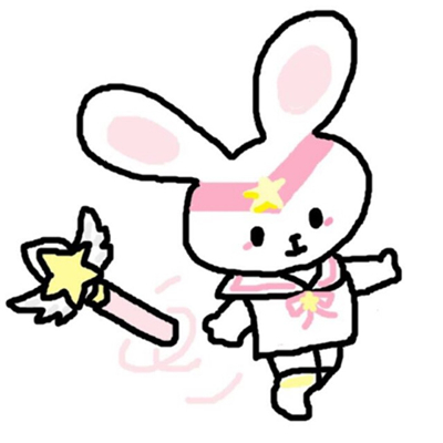 可爱简笔画风格小兔子微信头像下载
