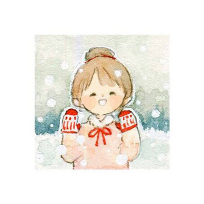 可爱激萌圣诞卡通女生系列微信头像下载