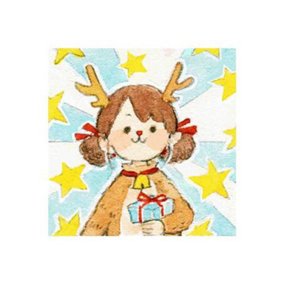 可爱激萌圣诞卡通女生系列微信头像下载