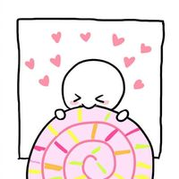 甜美可人微信手绘小人情侣头像下载