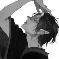 暗黑病态风格微信二次元男生头像下载