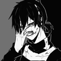 暗黑病态风格微信二次元男生头像下载