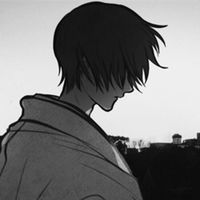 暗黑病态风格微信二次元男生头像下载