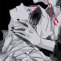 暗黑病态风格微信二次元男生头像下载