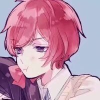 粉色萌系微信二次元卡通情侣头像下载