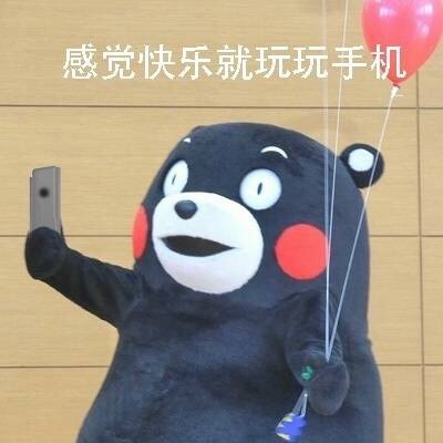 周末玩手机熊本熊微信恶搞表情包下载