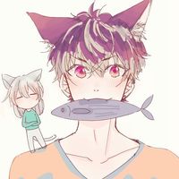 帅气萌萌哒的微信猫系卡通帅哥头像下载