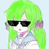 萌萌哒的微信绿发卡通软妹子头像合集下载