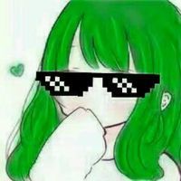 萌萌哒的微信绿发卡通软妹子头像合集下载