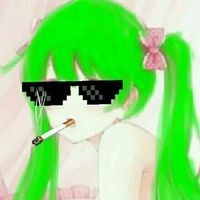 萌萌哒的微信绿发卡通软妹子头像合集下载