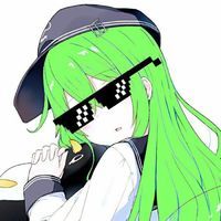 萌萌哒的微信绿发卡通软妹子头像合集下载