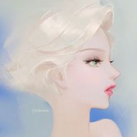 个性简约微信唯美卡通风格女生头像合集下载