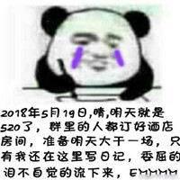 2018微信最新520记仇熊猫头表情包合集下载
