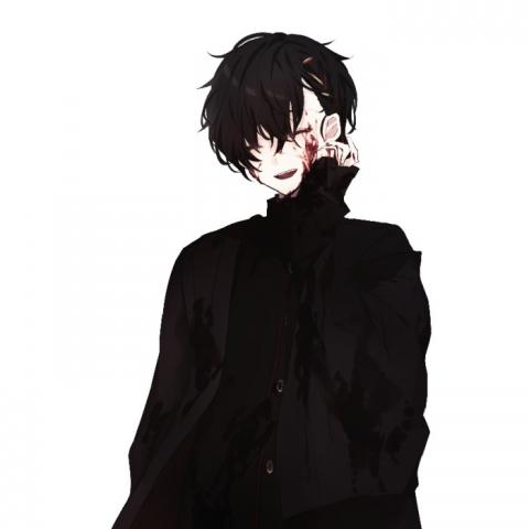 高冷二次元手绘男生头像