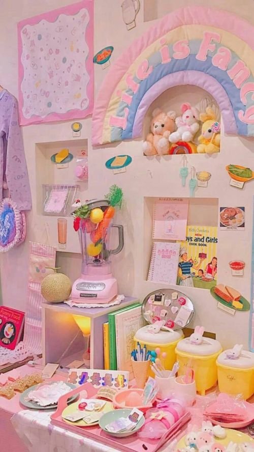 粉嫩少女心聊天背景