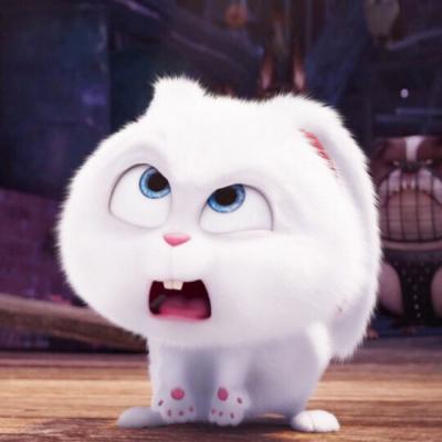 搞怪白兔微信头像