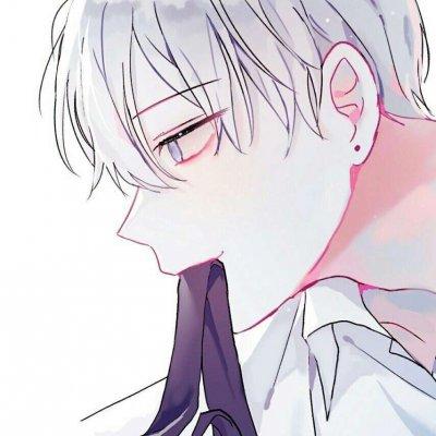 高冷二次元手绘男生头像