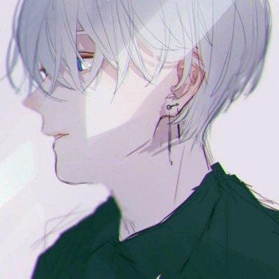 高冷二次元手绘男生头像