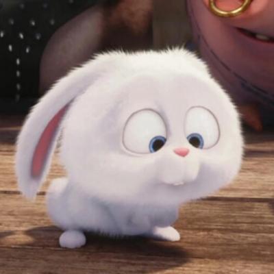 搞怪白兔微信头像