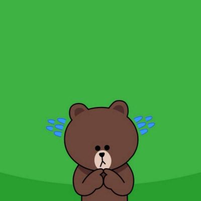 布朗熊和可妮兔卡通微信头像