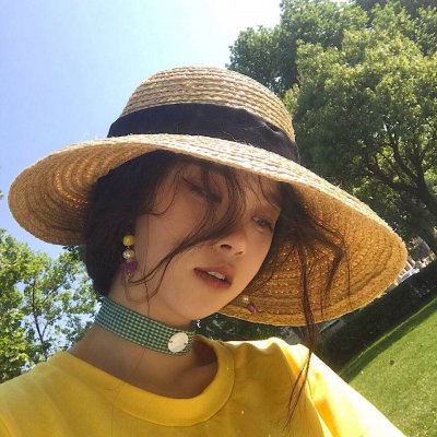 绿色系女生微信头像
