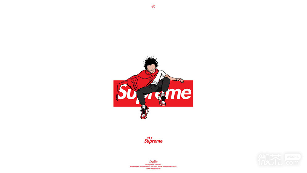 微信潮流supreme朋友圈背景图