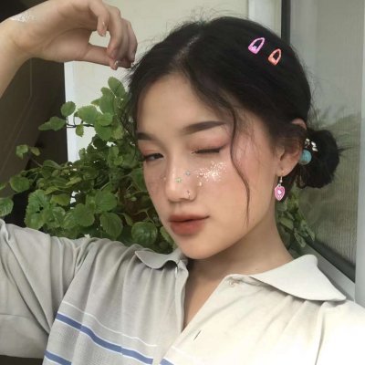 绿色系女生微信头像