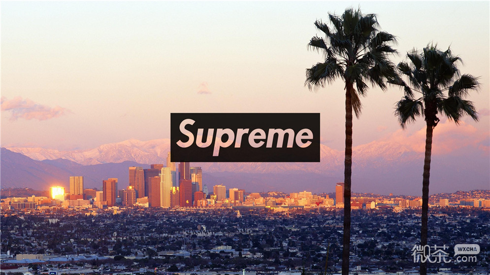 微信潮流supreme朋友圈背景图