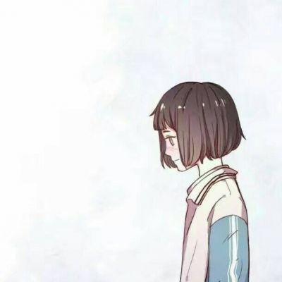 手绘高冷女生微信头像