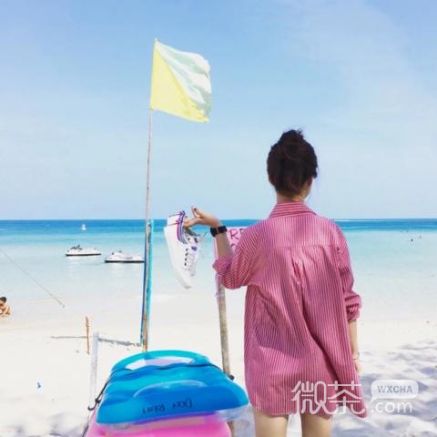 微信女生背影头像