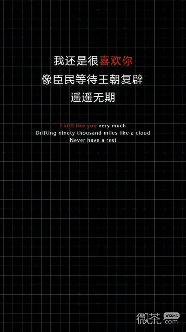 情话文字微信聊天背景