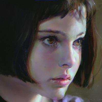 文艺彩绘女生微信头像