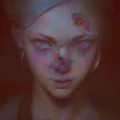 文艺彩绘女生微信头像