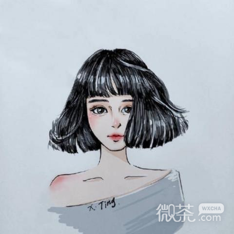 快手卡通手绘精选女生微信头像