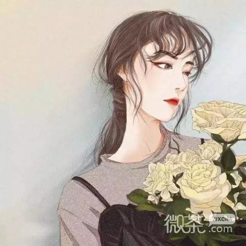 快手卡通手绘精选女生微信头像