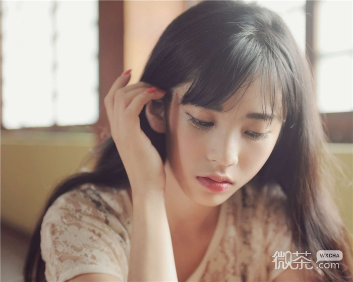 微信女生长发图片