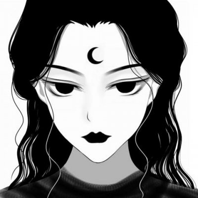黑暗二次元女生微信头像
