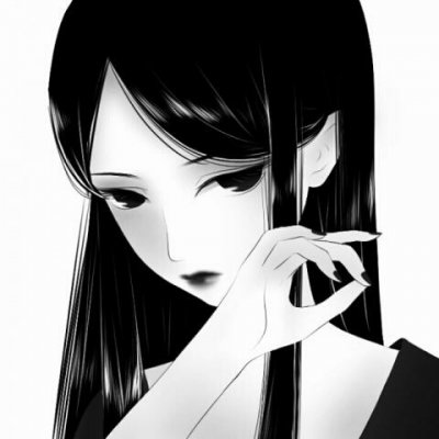 黑暗二次元女生微信头像