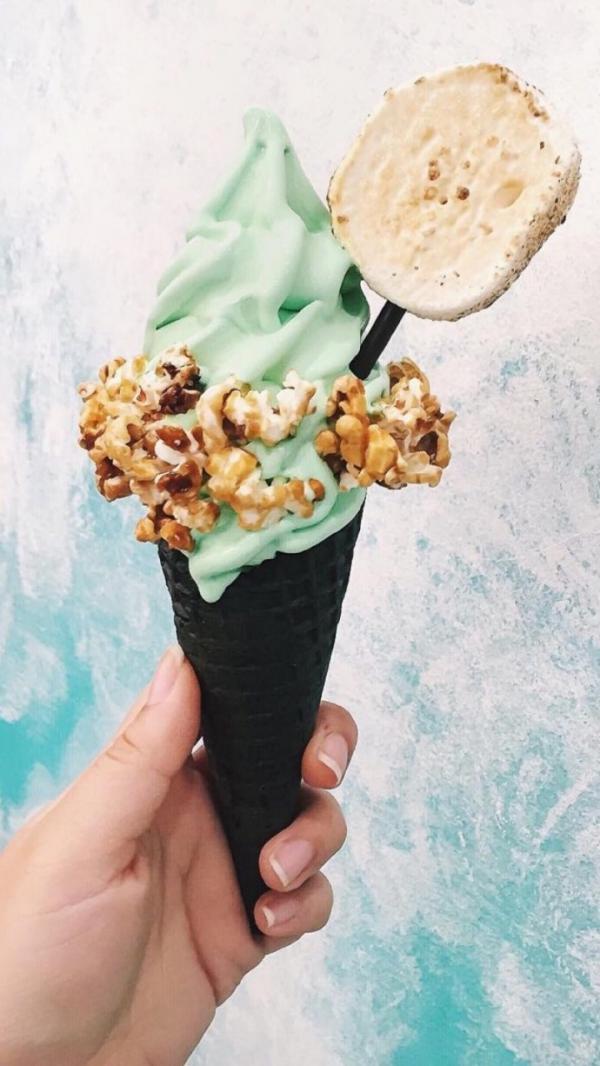 唯美小清新夏日冰淇淋微信图片