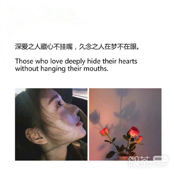 微信伤感中英双语朋友圈配图