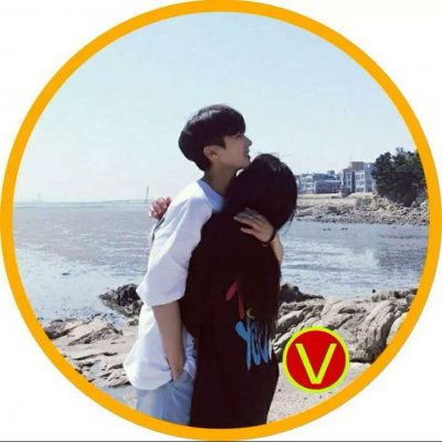 微信独一无二圆形情侣头像