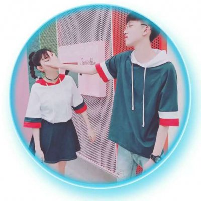 微信独一无二圆形情侣头像