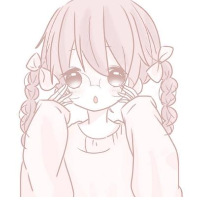 可爱呆萌微信动漫女生头像