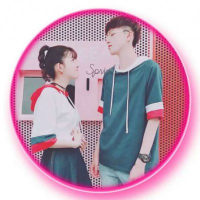 微信独一无二圆形情侣头像